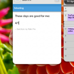Multitasking between email and calendar