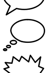 Speech balloons